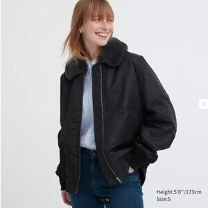 Uniqlo Ribbed Blouson Black XXS